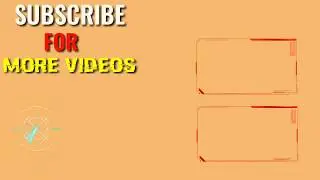 New end screen template outro for youtube videos 2019-2020 //Gaming tube and blogs maker