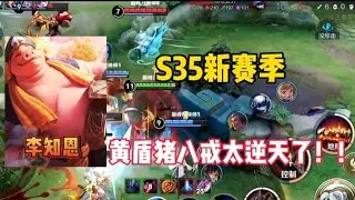 S35新赛季猪八戒赢麻了，黄盾加霸者让李知恩直呼太爽了