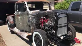 1946 Chevy Pickup First Idle