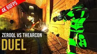 Xonotic Duel - ZeRoQL vs thearcoN on HubAerowalk (4K 60FPS)