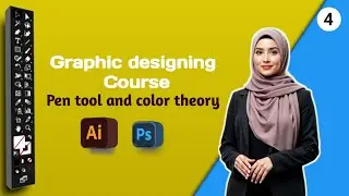 Graphic Designing Course| Pen Tool & Color Theory in Illustrator Urdu Tutorial - L4