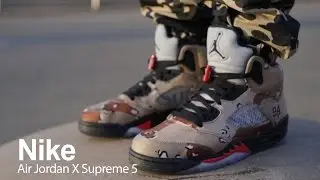 'On Foot Review' Air Jordan 5 Retro Supreme
