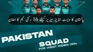 Pakistan ODI squad for West Indies series 2022-Pakistan ODI squad