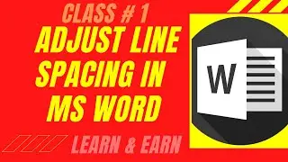 adjust line space in word | remove spacing in line MS Word paragraph setting | class 1