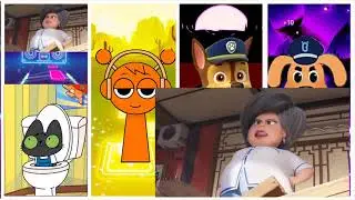 Kevin the Minion | Orange Stickman with Headphones | Chase the Police Puppy | Officer Dog ✅