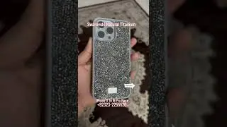 Swarovski Natural Titanium For IPhone 11 To 16 Pro Maxx #iphonecase #iphonecover #iphone #backcover