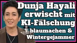 Dunja Hayali erwischt mit KI-F&auml;lschung blaumachen & Wintergejammer [ Meinungspirat ]