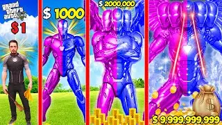 FRANKLIN UPGRADING POOR GOLD & BLUE IRONMAN TO ALL FATHER BLACK & RED IRONMAN IN GTA 5!