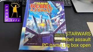 1993 starwars rebel assault big box pc game package open (lucas arts) /  스타워즈 레벨어썰트 박스오픈