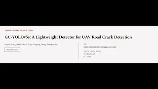 GC-YOLOv5s: A Lightweight Detector for UAV Road Crack Detection | RTCL.TV