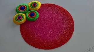 #1620 Satisfying video | Sand art | Navratri rangoli designs | Diwali rangoli design