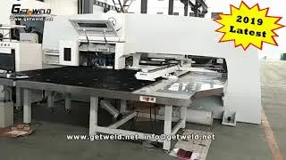 Automatic electric water heater outer tank production line   turret punch press