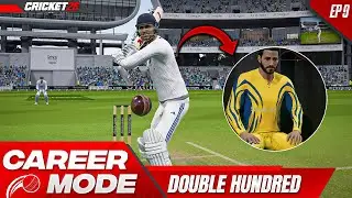 My First DOUBLE HUNDRED😱! Cricket 26 My Career Mode #9