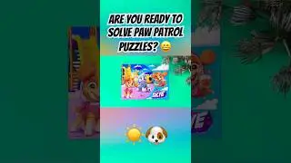 Are you ready to solve Paw Patrol puzzles? 😄