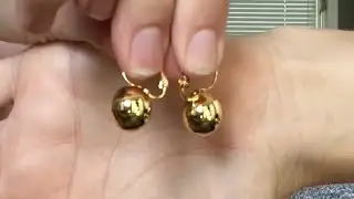 Honest review of 14K Gold Plated Ball Drop Earrings, White Gold Ball Earrings for Women,Hypoallergen