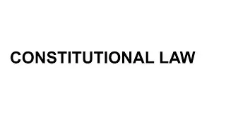 CONSTITUTIONAL LAW FOR LLB||AIBE||CLAT
