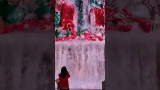 Virtual Christmas Gift Waterfall at Hong Kong Airport 🎁✨
