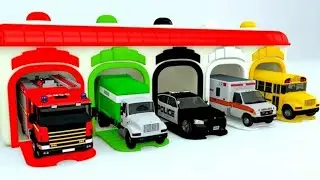 Colours for children and street vehicles for kids 
