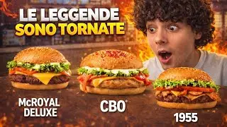Le LEGGENDE sono TORNATE: PROVO i panini PI&Ugrave; ICONICI DI McDONALD&rsquo;S CBO, 1955, McROYAL DELUXE