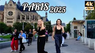 PARIS City Tour 🇫🇷 | 4K HDR Virtual Walk (September 9, 2025) | PARIS, FRANCE Walking tours