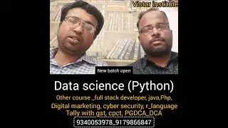 Data Science Course at Vistar Institute  Ekta Chowk Vijay Nagar jabalpur