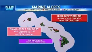 Thursday Weather | Quick moving cold front brings brief showers, extra large surf building today