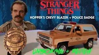 Stranger Things Hopper's Chevy Blazer Diecast Unboxing and Review
