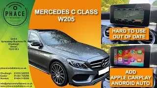 Mercedes C-класса W205 &mdash; обновление Apple CarPlay и Android Auto от Phace