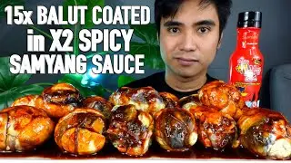 BALUT coated in x2 SAMYANG sauce