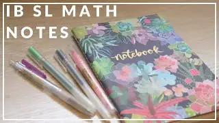 IB SL Math Notes Flipthrough // 2 minute study tips #7