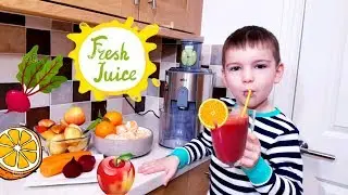 Learning Colors and Fruits | How to make Fruit Juice for Kids