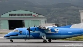 天草エアライン DHC8-100ゴーアラウンド～着陸 -  DHC8-100 Go Around - Landing(JA81AM)