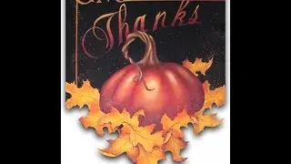 Give Thanks Banner Tole and Decorative Painting by Patricia Rawlinson