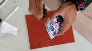 How to apply mobile skin with lighter|wrap your mobile in nepal | sticker in nepal
