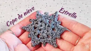❄️ Copo/Estrella de NAVIDAD a crochet | Paso a paso en ESPAÑOL