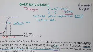 ÖABT Soru Çözümü/ Titrasyon