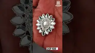 Fancy Kundan Metal Button - New Stock - Order Now!!