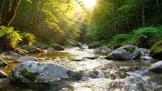 Beautiful River Calming Place for Mind, Sound of Flowing Water is Healthy for Mind, Water Relaxation
