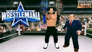 Wrestling Empire: Roman Reigns vs Brock Lesnar WrestleMania 38 Match Recreate