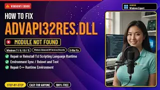 How to Fix advapi32res.dll System Error!