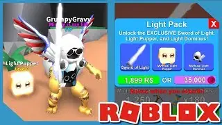 Buying *NEW* Light Pack in Roblox Mining Simulator