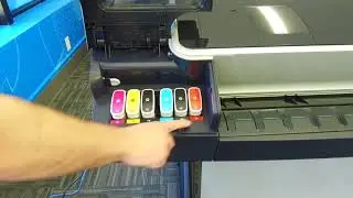 Changing the Ink Cartridge - HP Designjet Z5600 (How to)