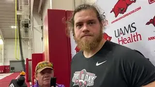 Dalton Wagner discussses results at Arkansas pro day