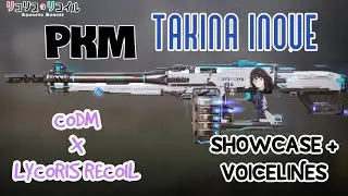 CODM Garena - PKM | Takina Inoue - Lycoris Recoil Collab (Showcase + Voicelines)