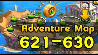 Adventure Map Island 621 to 630 Completed - Monster Legends