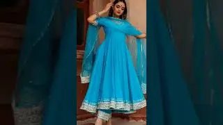 Plain anarkali suit with lace #trending #lace #anarkali #viralshorts #viralfeeds #ytviral1k