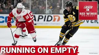 Red Wings running on empty in loss to Boston, despite Cam Talbot's stellar performance