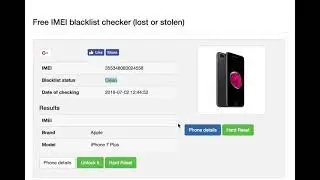 check for lost or stolen MODE Free IMEI blacklist CHECKER