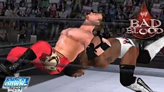 WWE Booker T vs Christian intercontinental Title Bad Blood 2003 | SmackDown Here comes the Pain