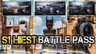 Season 1 Hiest Battle Pass ALL Guns Showcase & Gameplay Leaked Cod Mobile | cod mobile leaks | 2022